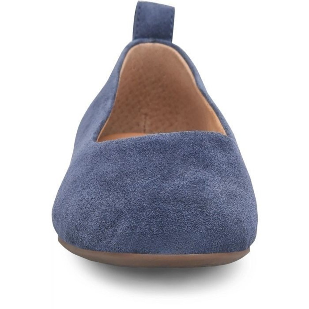 Born® Women's 7.5‎ M BECA™ Flat in Blue Indigo Suede - $110 - Picture 4 of 8
